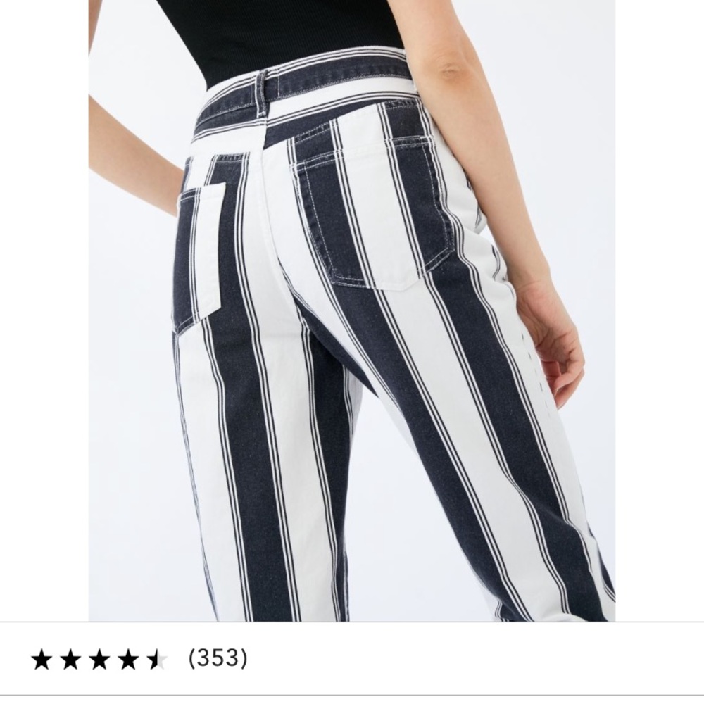 BDG Striped Mom Jeans